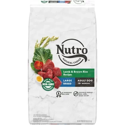 Nutro Natural Choice Lamb & Brown Rice Recipe Large Breed Adult Dry Dog Food, 40 lbs.