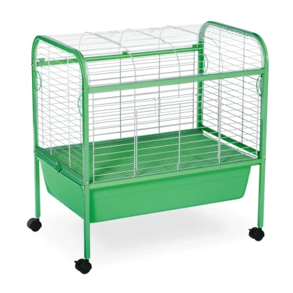 Prevue Pet Products Grass Green & White Small Animal Cage with Stand, 29" L X 19" W X 31" H