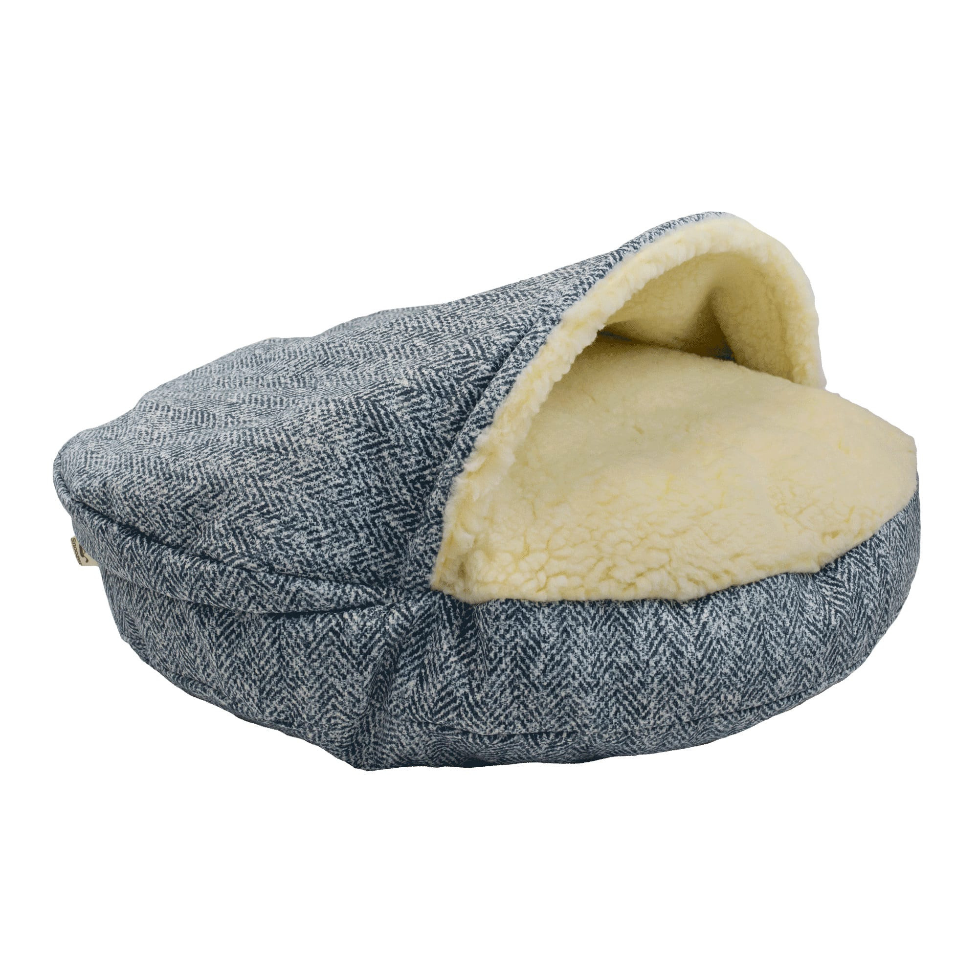 Snoozer Orthopedic Premium Micro Suede Cozy Cave Pet Bed In Palmer Indigo, 25" L X 25" W