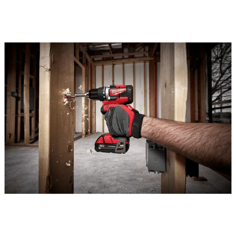 Milwaukee M18 18V Lithium-Ion Brushless Cordless Compact Drill/Impact Combo Kit (2-Tool) W/ (2) 2.0Ah Batteries, Charger & Bag (2892-22CT)