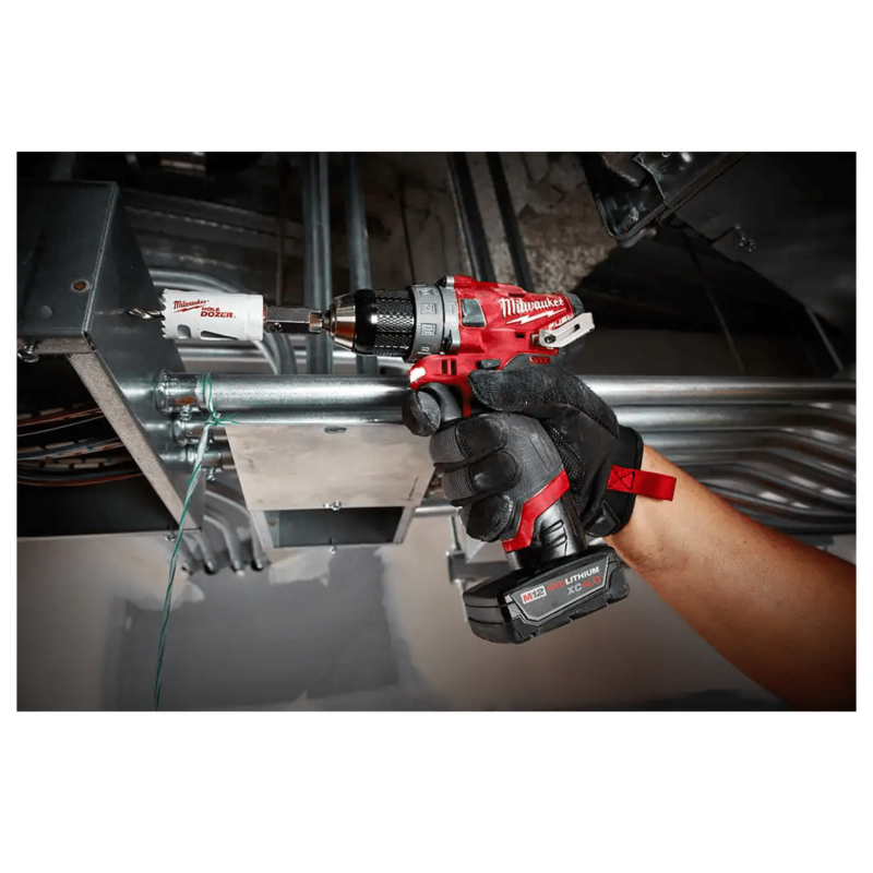 Milwaukee M12 Fuel 12-Volt Lithium-Ion Brushless Cordless Hammer Drill & Impact Driver Combo Kit w/ 2 Batteries & Bag, 2-Tool (2598-22)