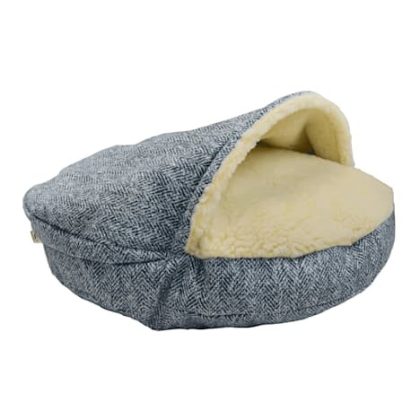 Snoozer Premium Micro Suede Cozy Cave Pet Bed In Tempest Indigo, 25" L x 25" W