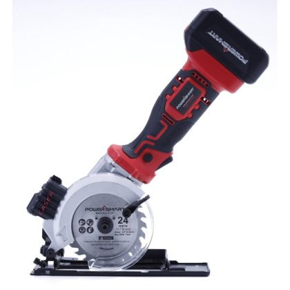 PowerSmart PS76138A 20V Cordless 4 1/2 in. Mini Circular Saw With 4.0 Ah Battery And Charger