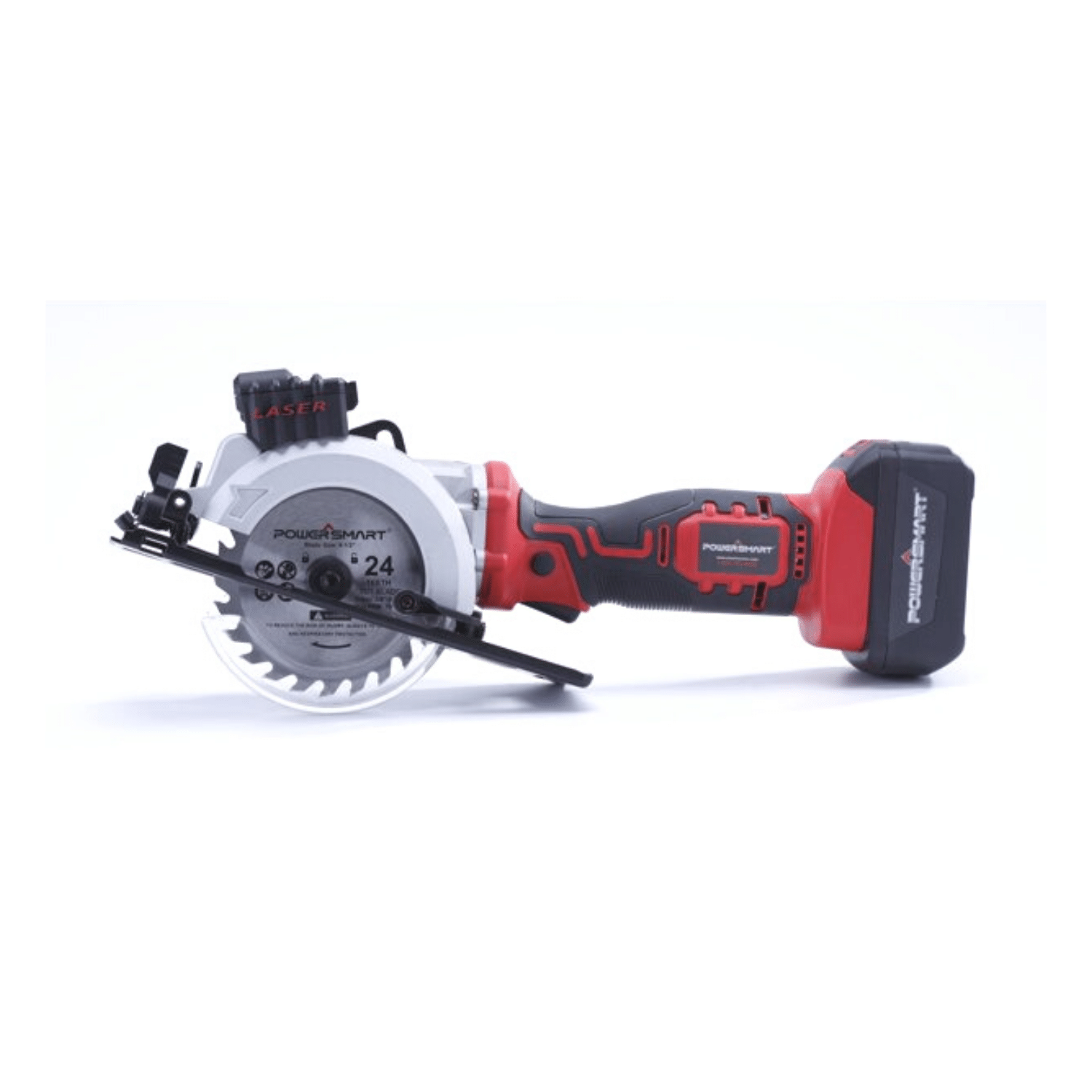 PowerSmart PS76138A 20V Cordless 4 1/2 in. Mini Circular Saw With 4.0 Ah Battery And Charger