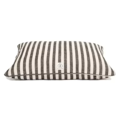 Harry Barker Black Vintage Stripe Envelope Dog Bed Cover, 30" L X 24" W