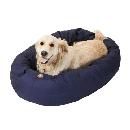 Majestic Pet Blue Bagel Dog Bed, 40" L x 29" W