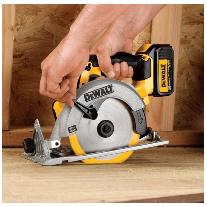 Dewalt 20-Volt Max Cordless 6-1/2 in. Circular Saw with (2) 20-Volt Batteries 5.0Ah & Charger (DCB2052CKW391B)