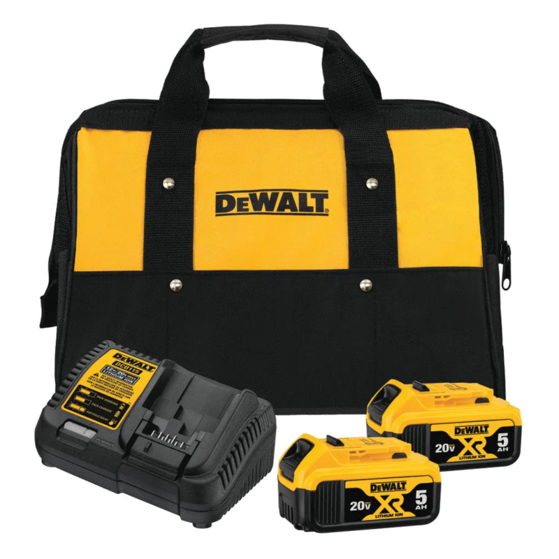 Dewalt 20-Volt Max Cordless 6-1/2 in. Circular Saw with (2) 20-Volt Batteries 5.0Ah & Charger (DCB2052CKW391B)