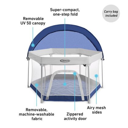 Graco Pack 'n Play LiteTraveler LX Playard, Outdoor and Indoor Use, Canyon