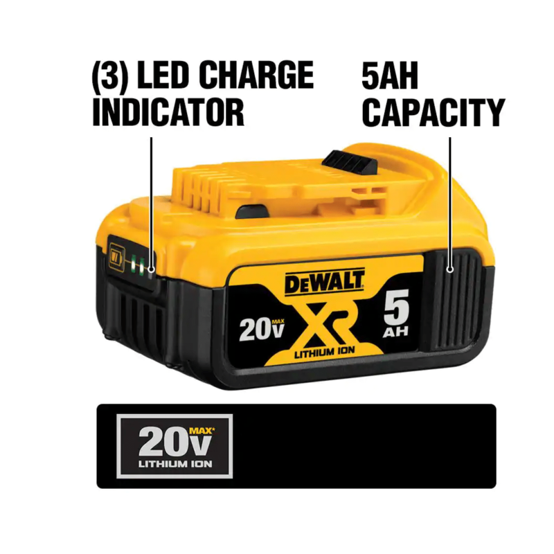 Dewalt 20v Max Lithium-Ion Brushless Cordless String Trimmer with (1) 5.0Ah Battery & Charger Included (DCST922P1)