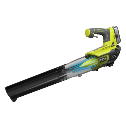 Ryobi One+ 18V 100 MPH 280 CFM Cordless Battery Variable-Speed Jet Fan Leaf Blower with 4.0 Ah Battery & Charger (P2180)