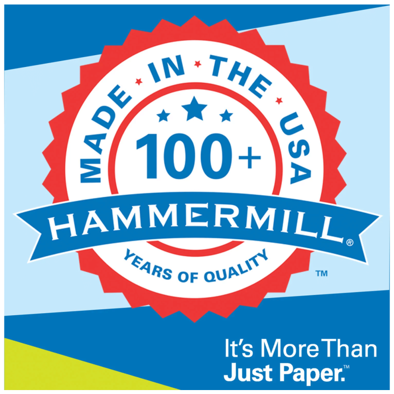 Hammermill Premium Multipurpose Paper, 24lb, 97 Bright, 8 1/2" x 11", 2,500 Sheets