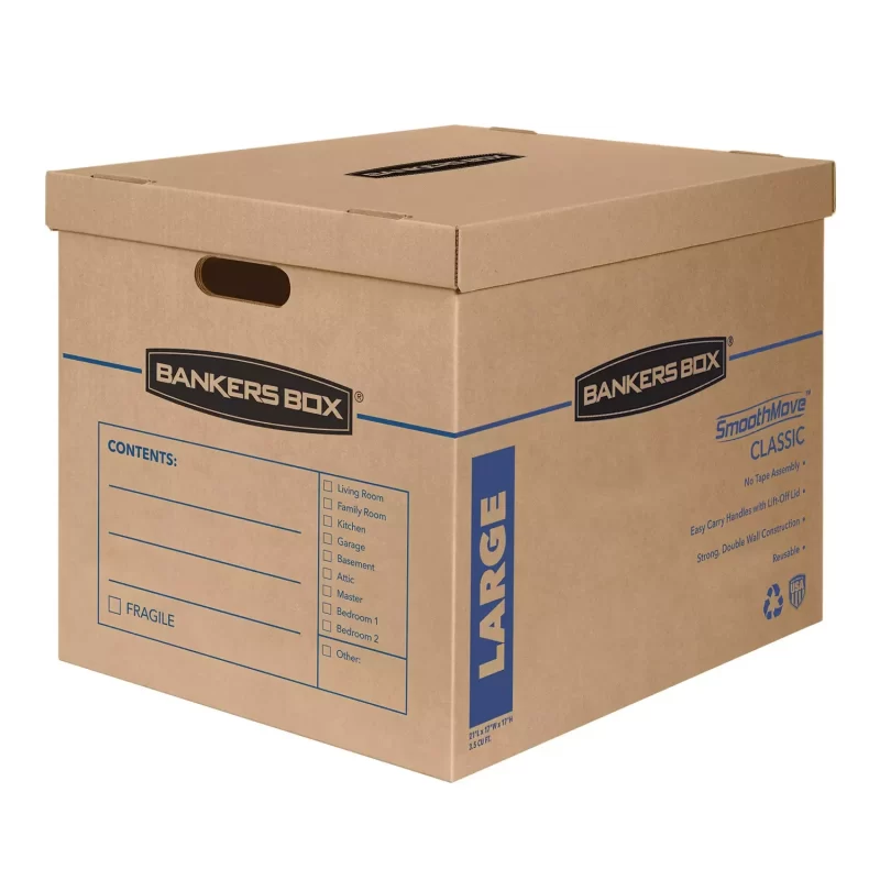 Bankers Box SmoothMove Classic 14 Box Kit (8 Medium/6 Large)