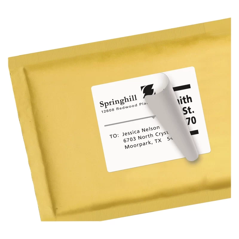 Avery Shipping Labels w/ TrueBlock Technology, Inkjet Printers, 3.33 x 4, White, 6/Sheet, 100 Sheets/Box