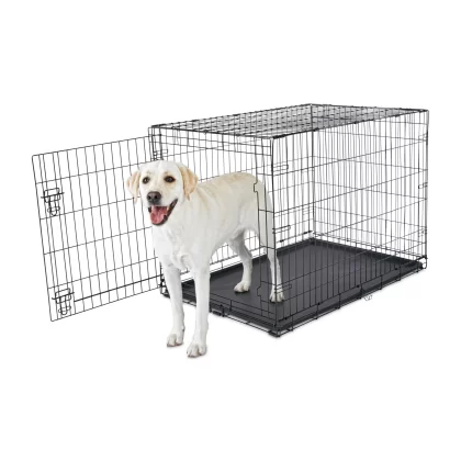 Animaze 1-Door Folding Dog Crate, 42.5" L x 28.5" W x 30.5" H