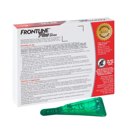 Frontline Plus Flea and Tick Treatment for X-Large Dogs Up to 89 to 132 lbs, 8 Treatments