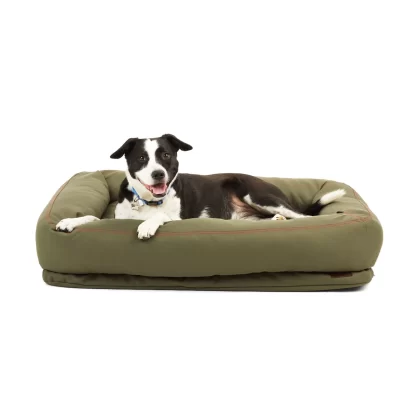 Reddy Indoor/Outdoor Olive Dog Bed, 40" L X 30" W
