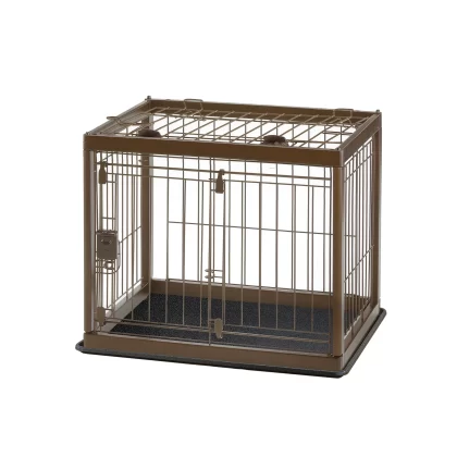 Richell Small Wooden Pet Crate, 26.6" L X 20.9" W X 19.7" H