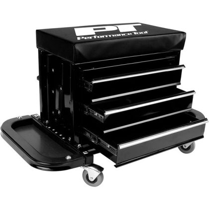 Performance Tool W85025 Creeper Seat With 3-Drawer Tool Box And Trays