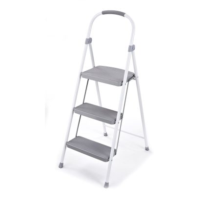 Rubbermaid RMS-3 3-Step Steel Step Stool, 225-Pound Capacity