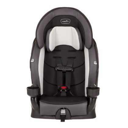 Evenflo Chase Plus High-back Booster Car Seat, Gray