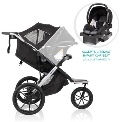 Evenflo Victory Plus Compact-Fold Jogging Stroller, Gray