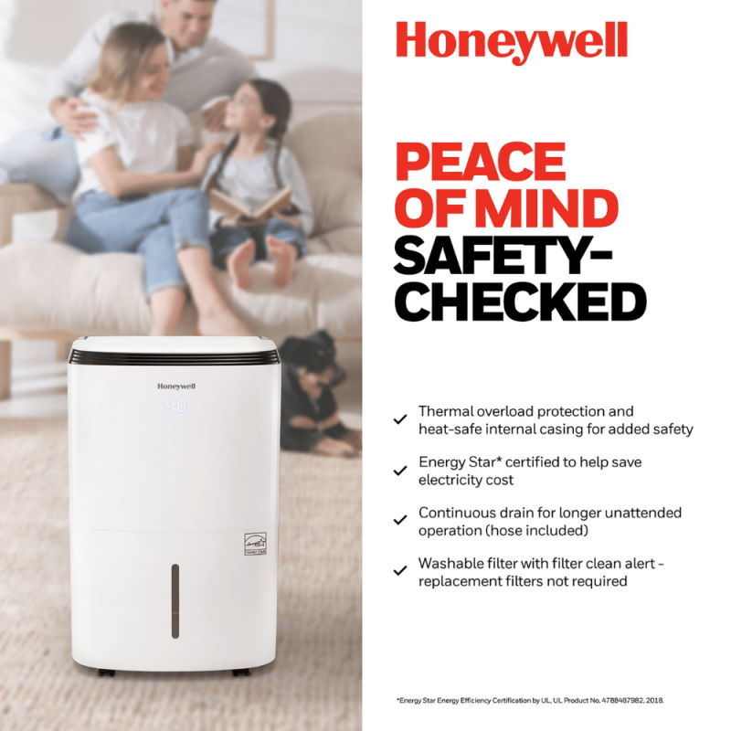 Honeywell Energy Star 20-Pint Dehumidifier with Washable Filter (TP30WKN)