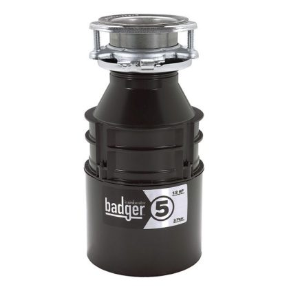 InSinkerator BADGER5W/CORD Badger 5 Garbage Disposal with Cord, 1/2 HP