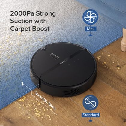 Roborock E4 Robot Vacuum Cleaner, Internal Route Plan with 2000Pa Strong Suction