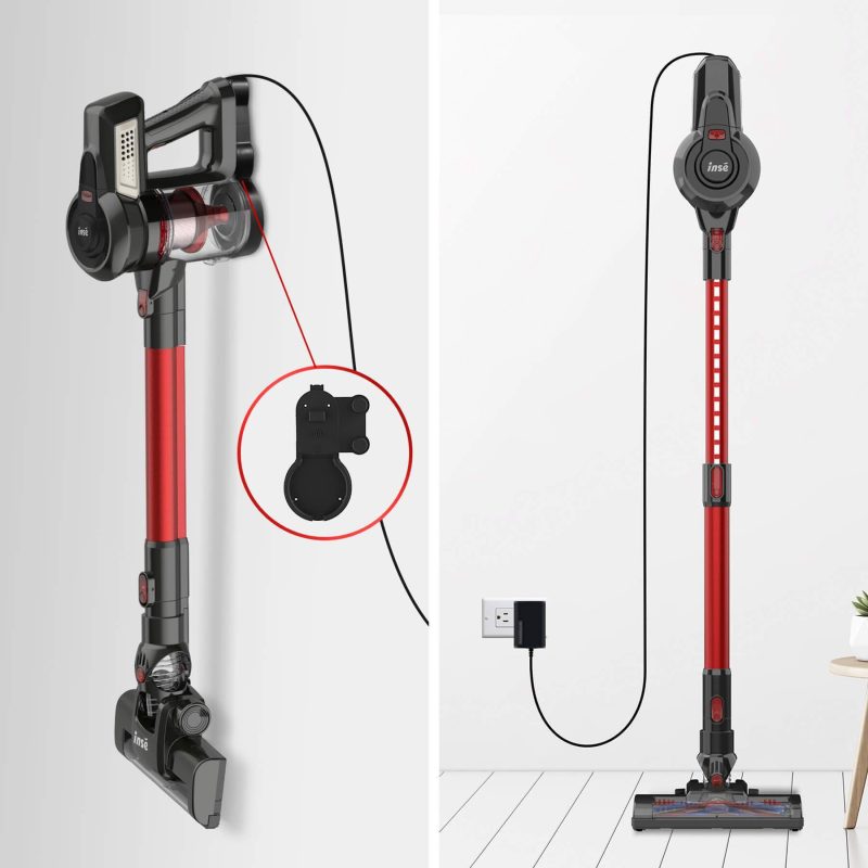 Inse N6 Cordless Vacuum, 12KPa Powerful Cordless Stick Vacuum Cleaner with 160W Motor