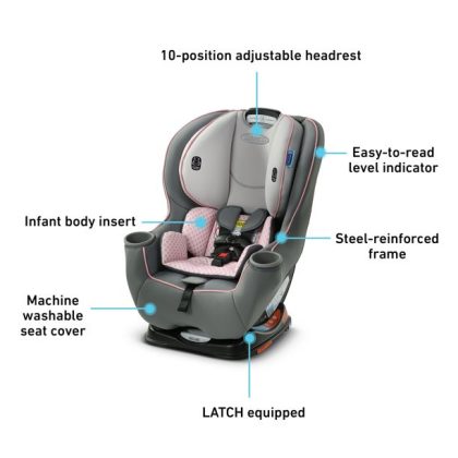 Graco Sequel 65 Convertible Car Seat with 2 Modes of Use, Ellory