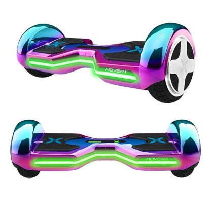 Hover-1 Eclipse Hoverboard With 8 in Wheels, Ultrabright Customizable LED Headlights
