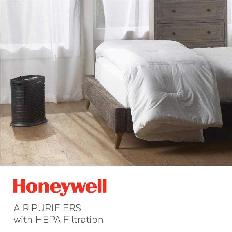 Honeywell HPA100 HEPA Air Purifier, Medium Room (155 Sq.Ft), Black