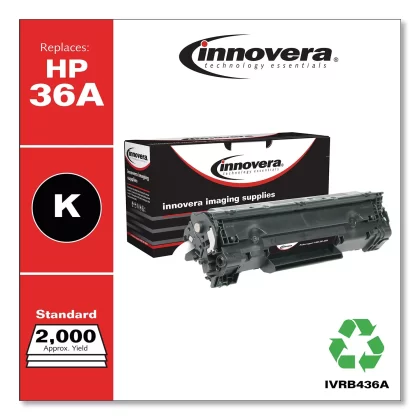 Innovera Remanufactured Black Toner Cartridge, Replacement For HP 36A (CB436A), 2,000 Page-Yield
