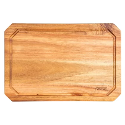 Viking Acacia Wood Carving Board With Juice Well