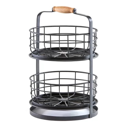 Mesa 2-Tier Stand With Removable Baskets