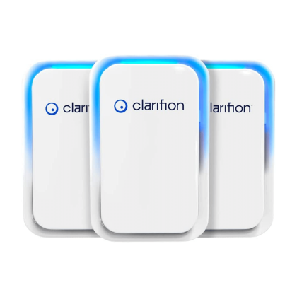 Clarifion Negative Ion Generator, 3 Units Filterless Mobile Ionizer Air Purifiers