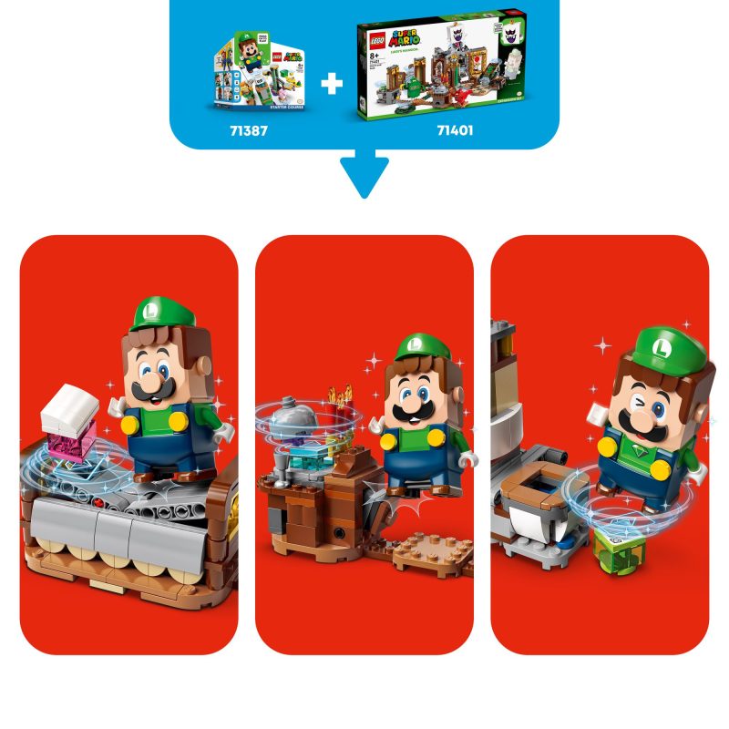 Lego Super Mario Luigi’s Mansion Haunt-and-Seek Expansion Set 71401 Toy Building Kit, 877 Pieces