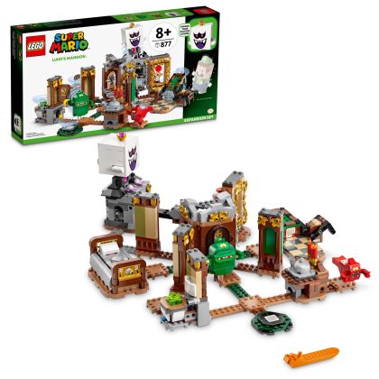 Lego Super Mario Luigi’s Mansion Haunt-and-Seek Expansion Set 71401 Toy Building Kit, 877 Pieces