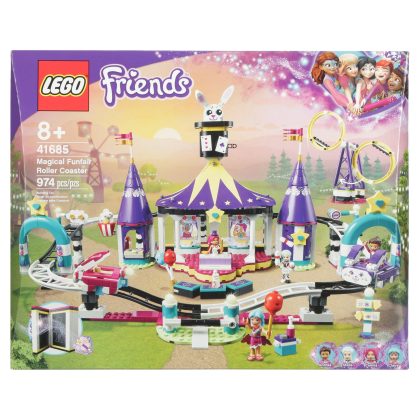 Lego Friends Magical Funfair Roller Coaster 41685 Building Toy for Kids Who Love Theme Parks (974 Pieces)