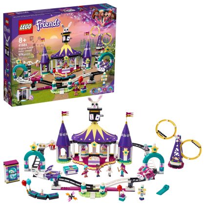 Lego Friends Magical Funfair Roller Coaster 41685 Building Toy for Kids Who Love Theme Parks (974 Pieces)