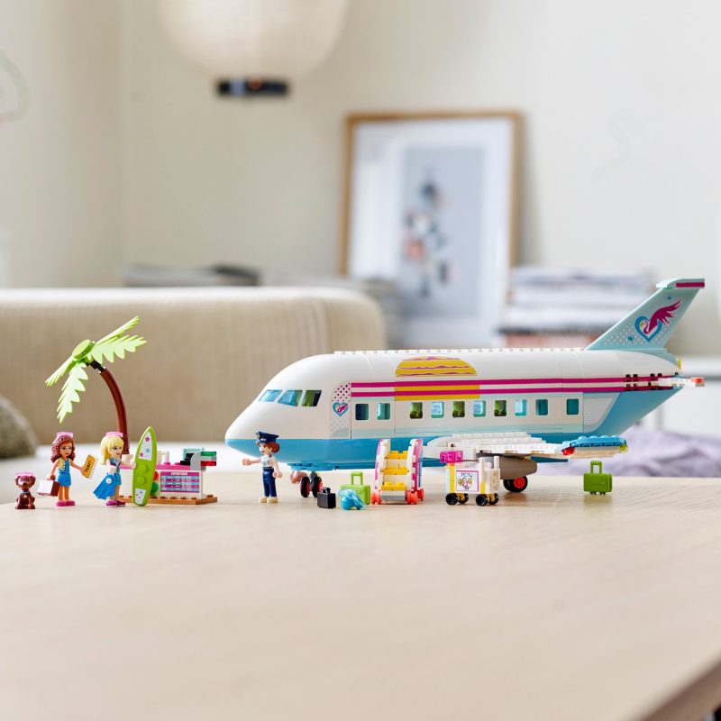 Lego Friends Heartlake City Airplane 41429 Building Toy Inspires Travel Story-Making Play Scenarios, 574 Pieces)