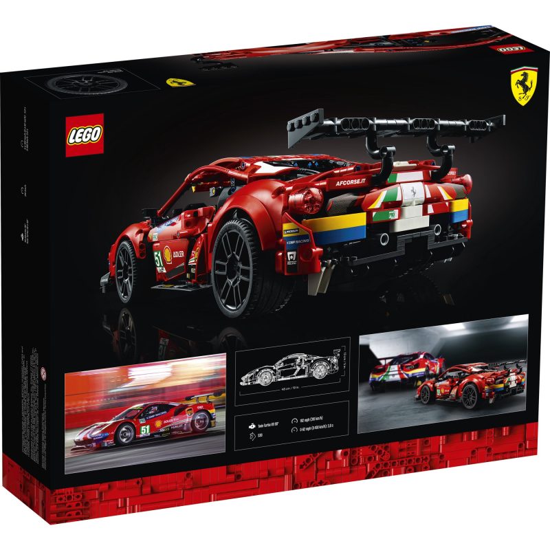 Lego 42125 Technic Ferrari 488 GTE AF Corse #51 Building Toy, 1,677 Pieces