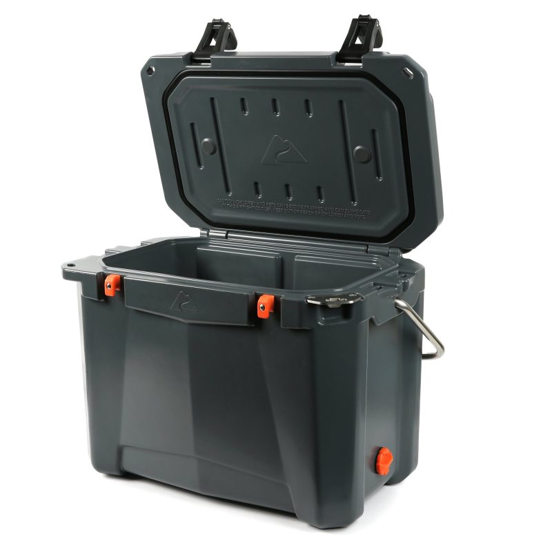 Ozark Trail 26 Quart High Performance Roto-Molded Cooler with Microban, Grey
