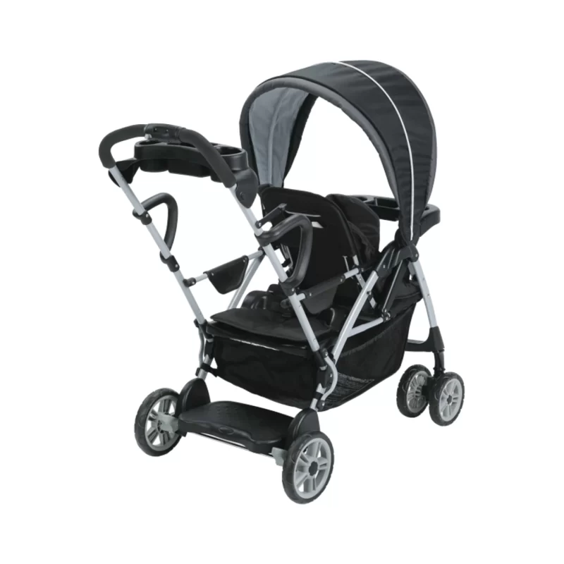 Graco RoomFor2 Click Connect Stand And Ride Double Stroller, Gotham