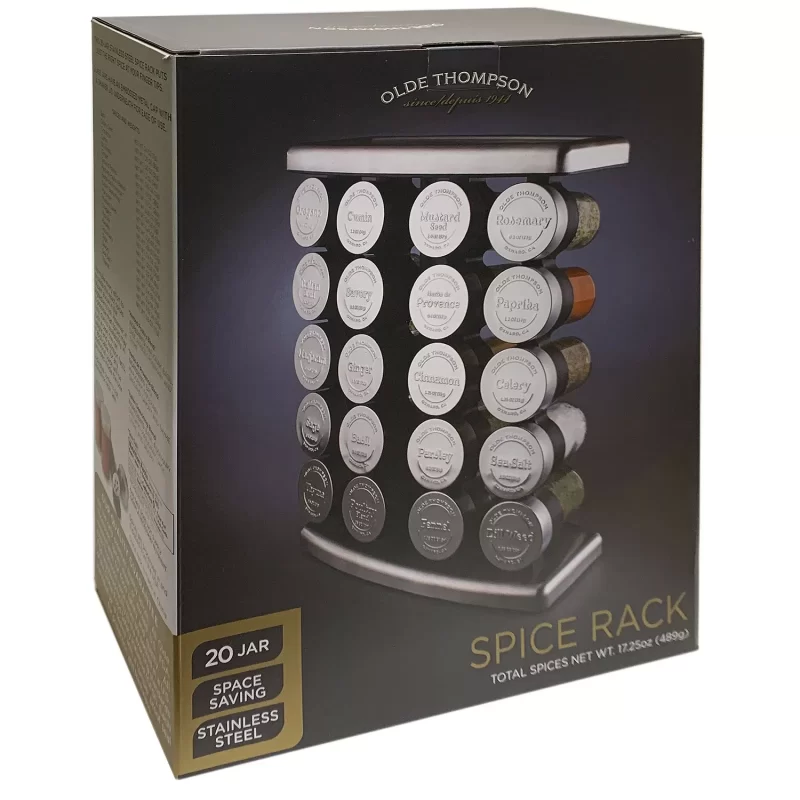 Olde Thompson Ship's Curve Spice Rack with 20 Spices