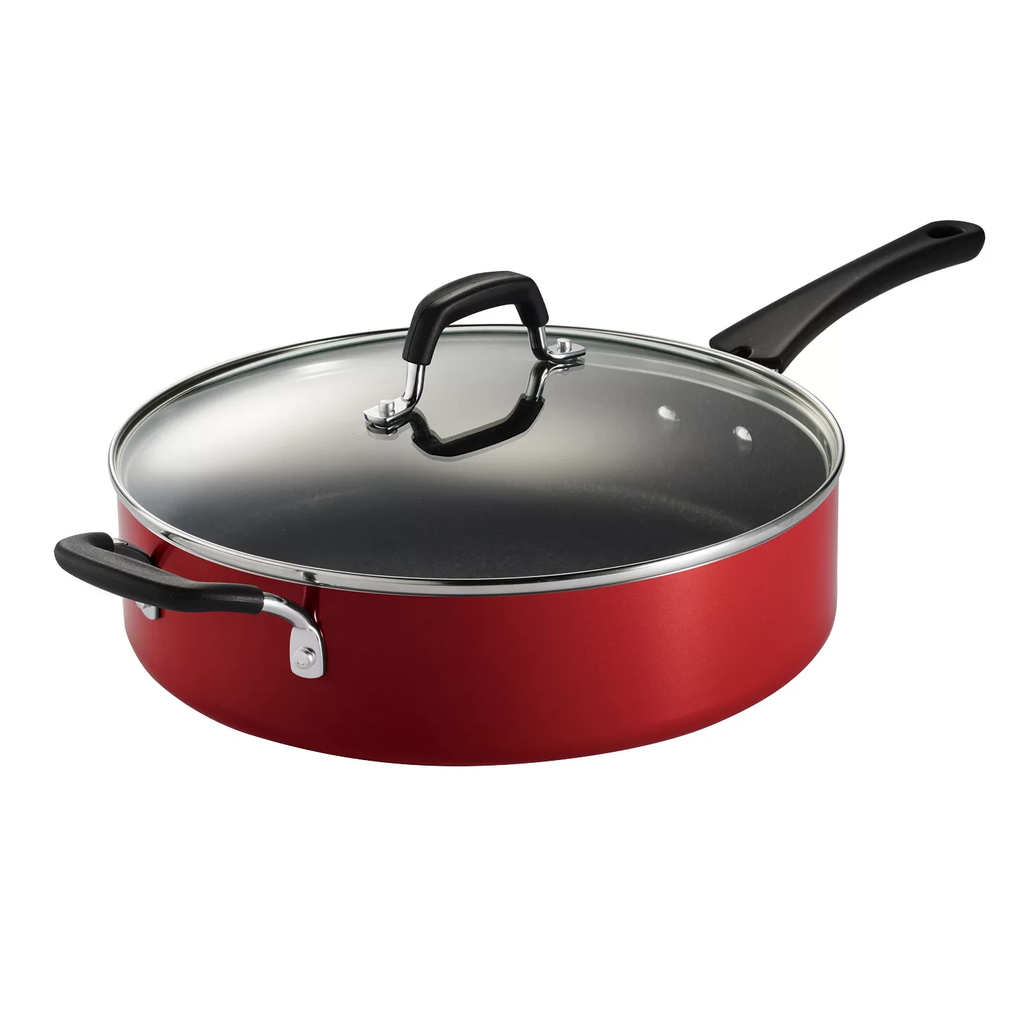 Tramontina 5.5 Qt Covered Nonstick Jumbo Cooker, Red