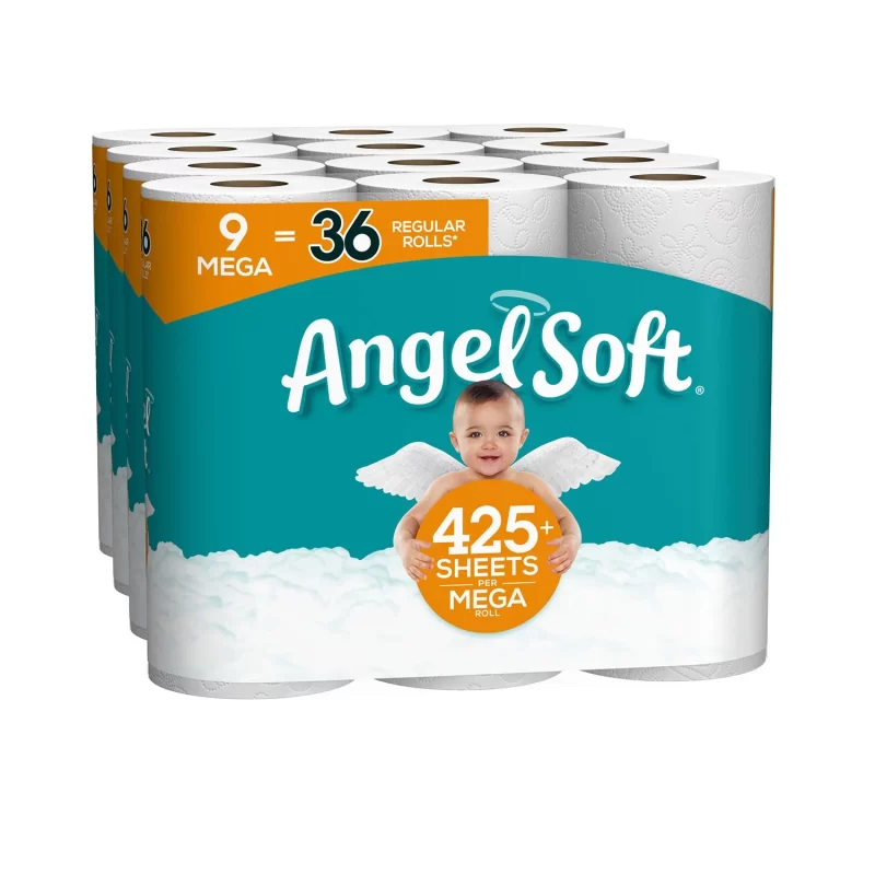 Angel Soft 2-Ply Toilet Paper (36 Mega Rolls, 425 Sheets/Roll)