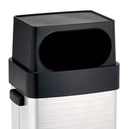 Seville Classics UltraHD Fingerprint Resistant Stainless Steel Trash Can, 17 Gallons