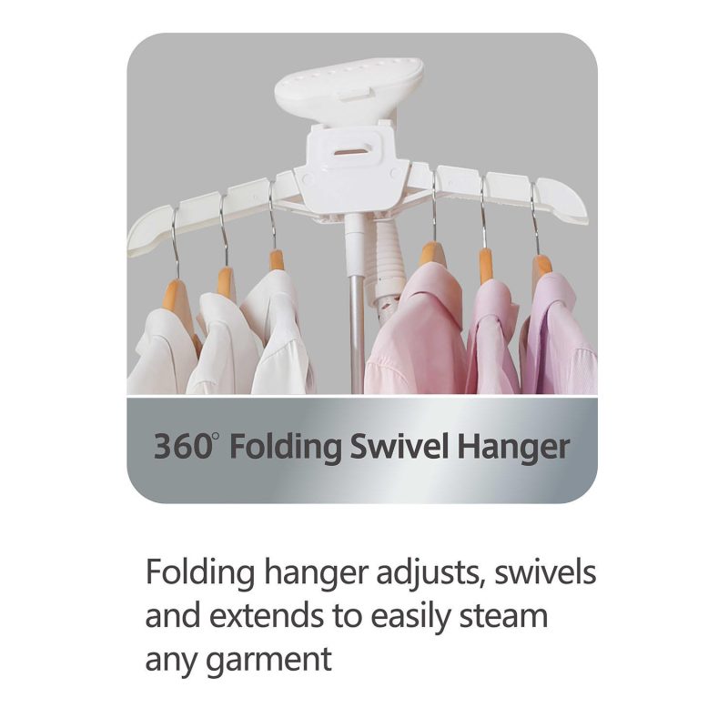 Salav GS25-DJ Performance Garment Steamer with 360 Swivel Hanger, Rose Gold